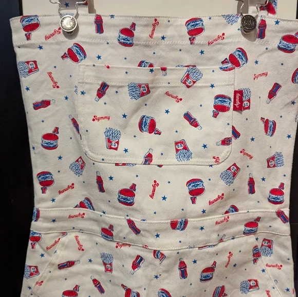 *RARE* AYMMY IN THE BATTY GIRLS JUNK PATTERNED OVERALLS - US S - Picture 2 of 6